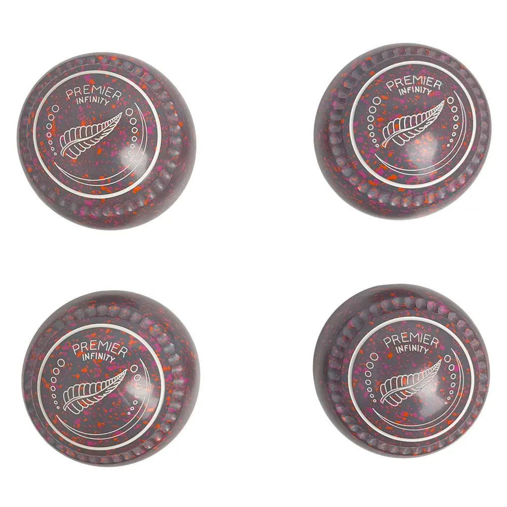 Greenmaster (Pre-Owned) Premier Infinity Lawn Bowls Size 00 Heavy Gripped - Grey Speckle - HAB507287A Greenmaster