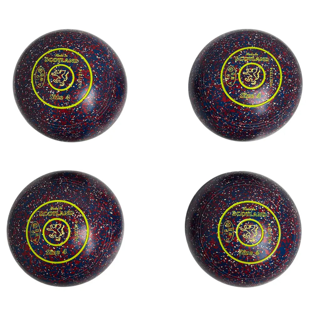 Taylor (Pre-Owned) Redline SR Lawn Bowls Size 4 Heavy Non-Gripped Red/Blue - HL277374 Taylor