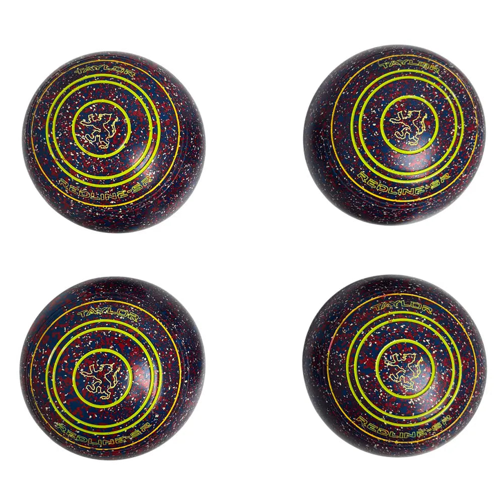 Taylor (Pre-Owned) Redline SR Lawn Bowls Size 4 Heavy Non-Gripped Red/Blue - HL277374 Taylor