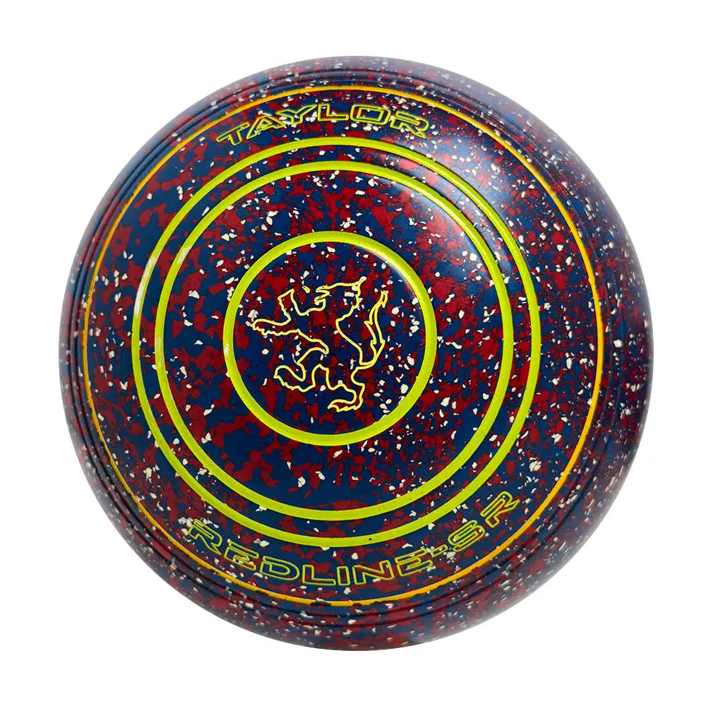 Taylor (Pre-Owned) Redline SR Lawn Bowls Size 4 Heavy Non-Gripped Red/Blue - HL277374 Taylor