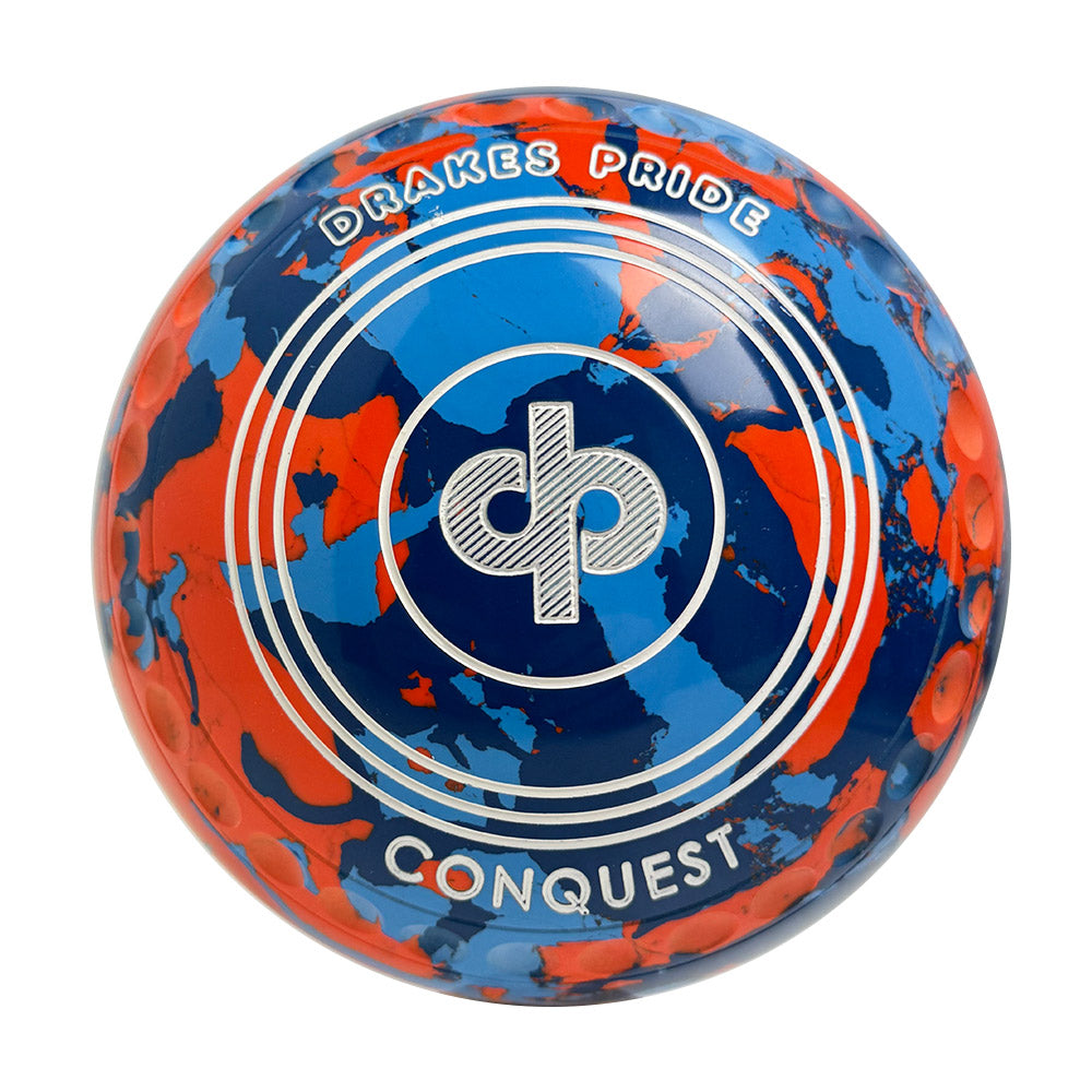 Drakes Pride Conquest Lawn Bowls Size 3 Heavy Gripped - Camo Nebula - 7601-44842