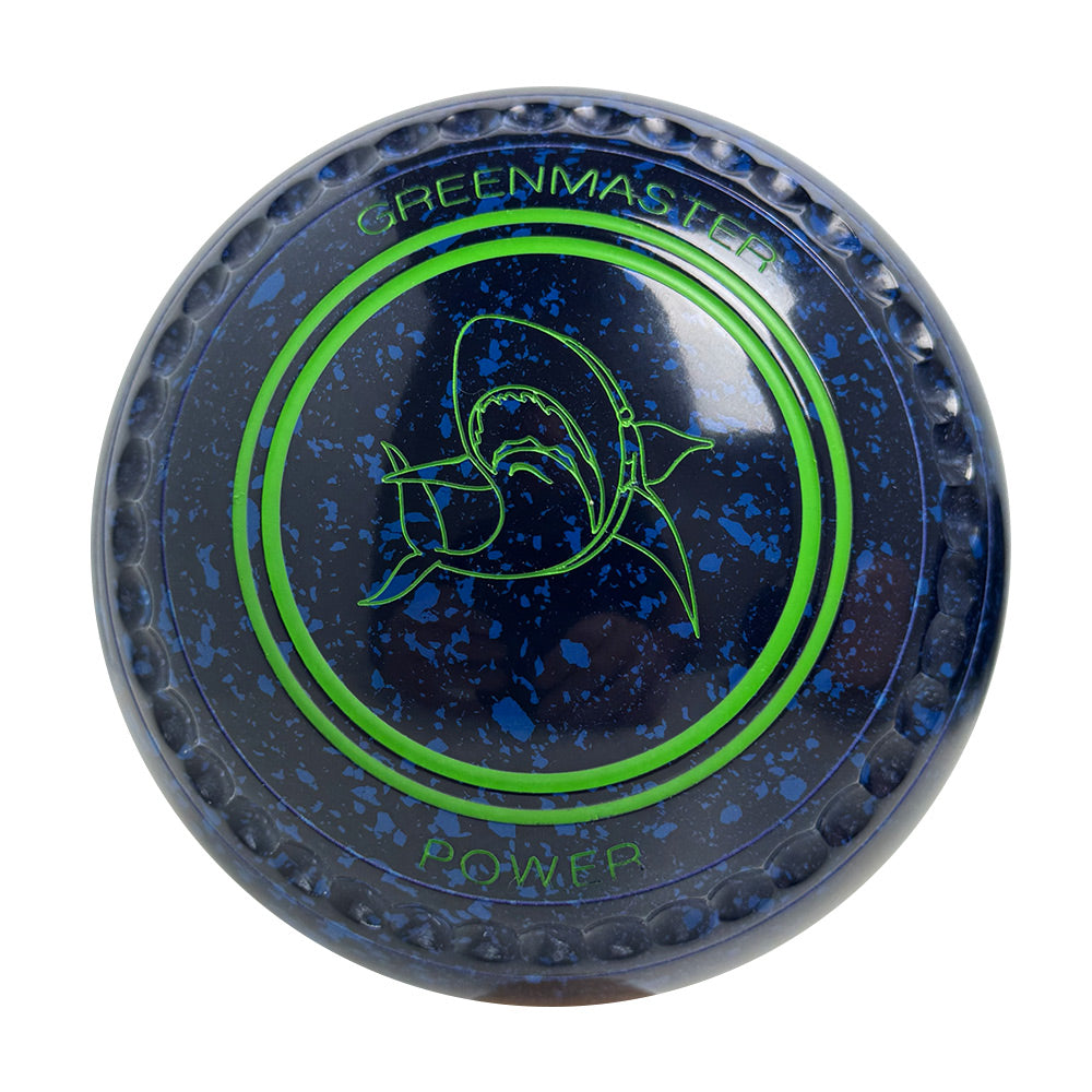 Greenmaster Power Lawn Bowls Size 3 Heavy Gripped Dark Blue/Blue- AE7895A