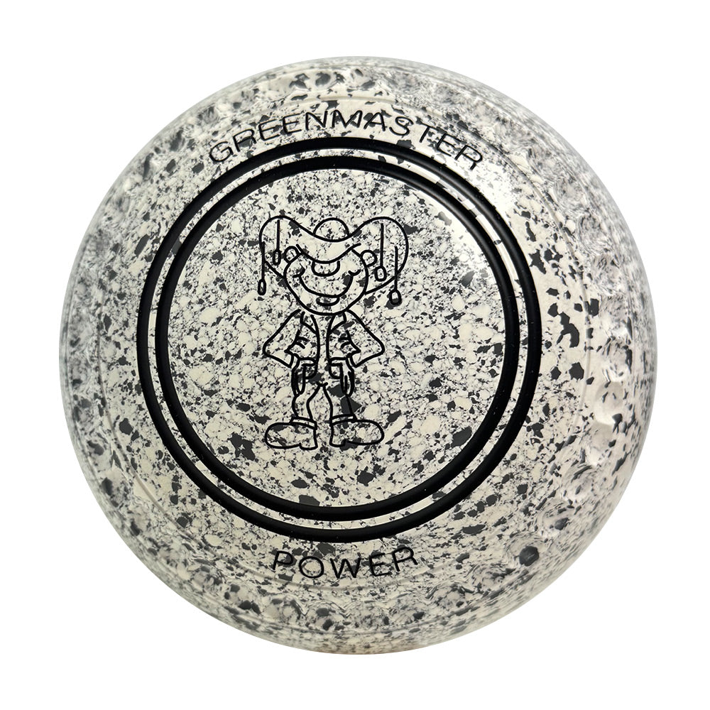 Greenmaster Power Lawn Bowls Size 3 Heavy Gripped White/Grey - AE7898A