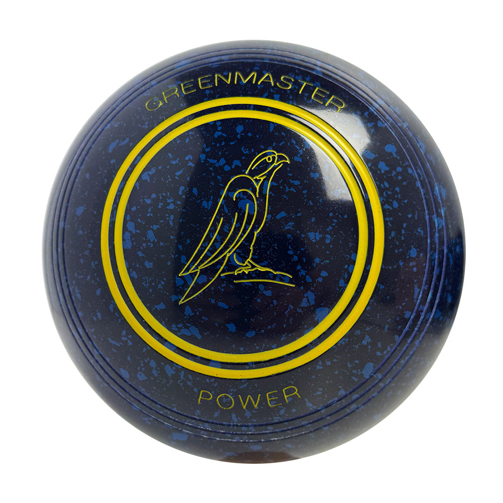 Greenmaster Power Lawn Bowls Size 4 Heavy Non-Gripped Dark Blue/Blue - AE7929A