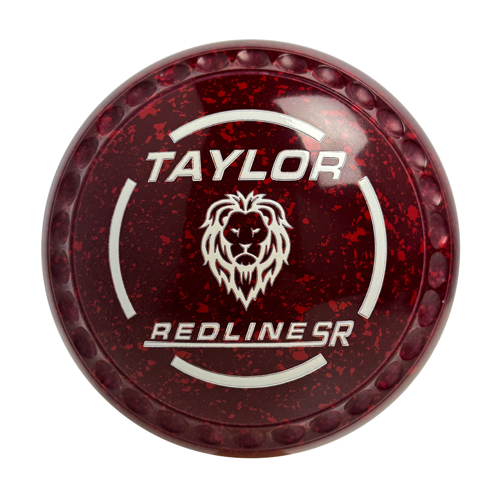 Taylor Redline SR Lawn Bowls Size 4 Heavy Gripped Maroon/Red - HAD2881NZ