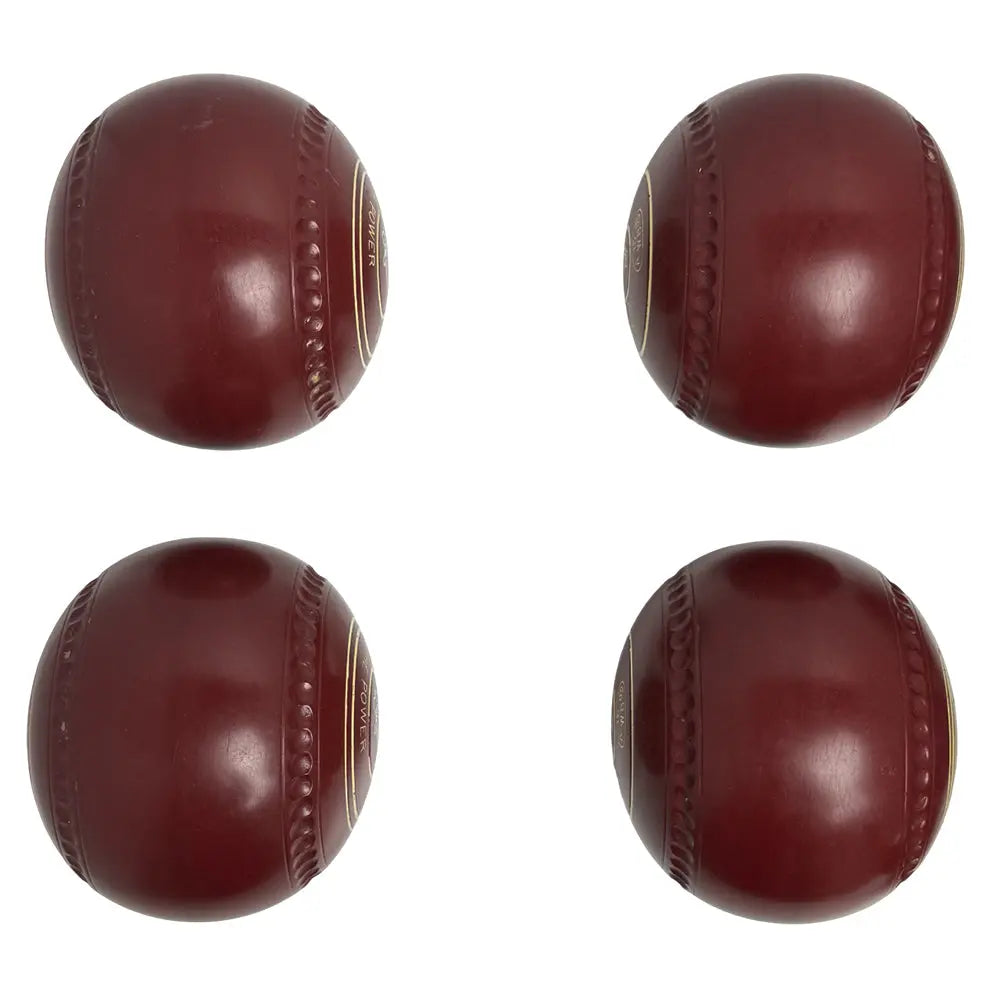 Greenmaster (Pre-Owned) Power Lawn Bowls Size 5 Heavy Gripped - Maroon - F138540 - Bowls City