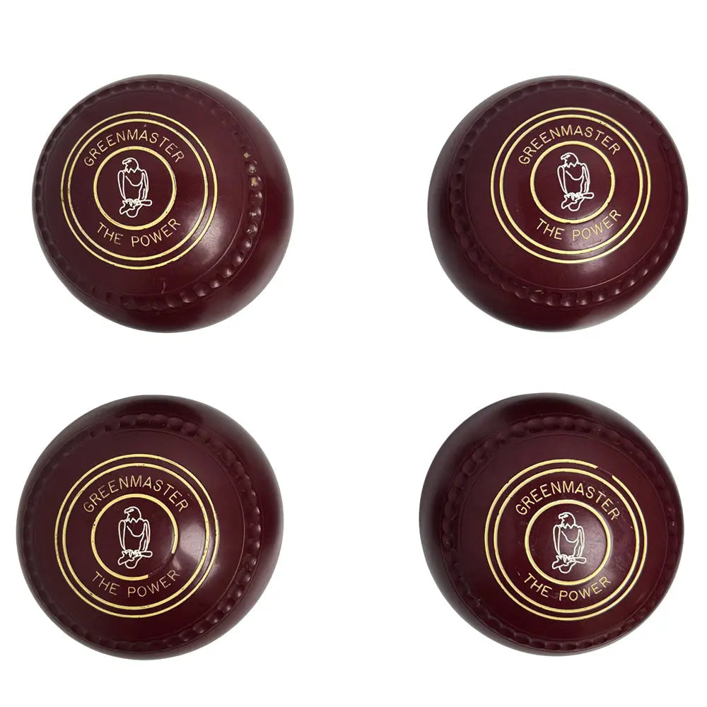 Greenmaster (Pre-Owned) Power Lawn Bowls Size 5 Heavy Gripped - Maroon - F138540 - Bowls City