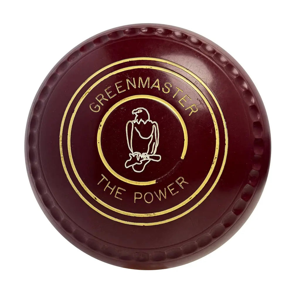 Greenmaster (Pre-Owned) Power Lawn Bowls Size 5 Heavy Gripped - Maroon - F138540 - Bowls City