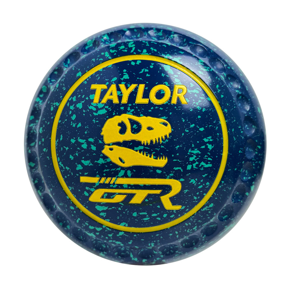 Taylor GTR Lawn Bowls Size 4 Heavy Gripped Blue/Mint HAD5922A