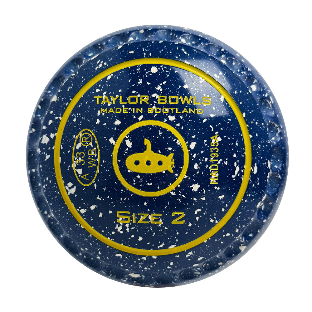 Taylor GTR Lawn Bowls Size 2 Heavy Gripped Light Blue/White HAD1935A