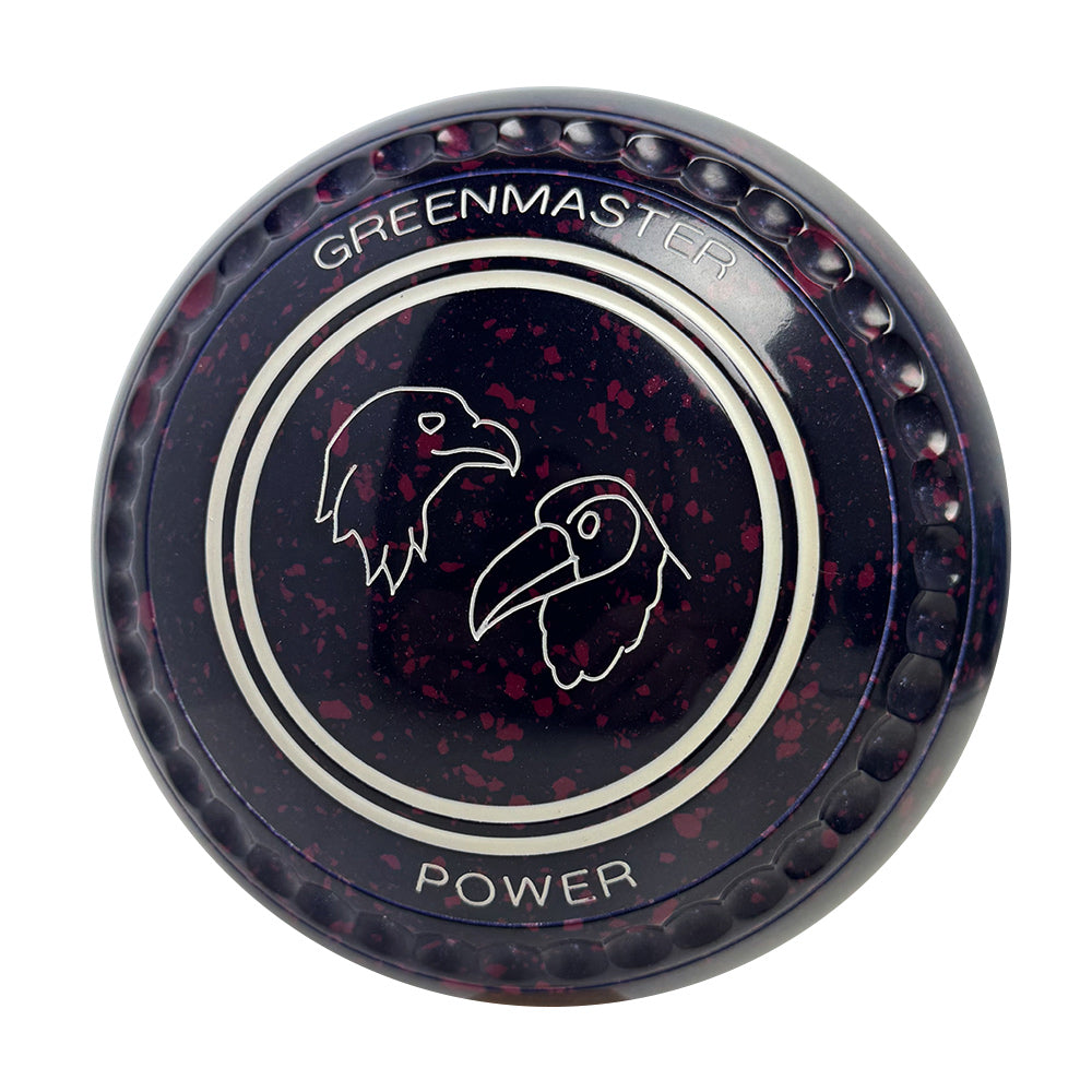 Greenmaster Power Lawn Bowls Size 4 Heavy Gripped Dark Blue/Magenta - AD9651A