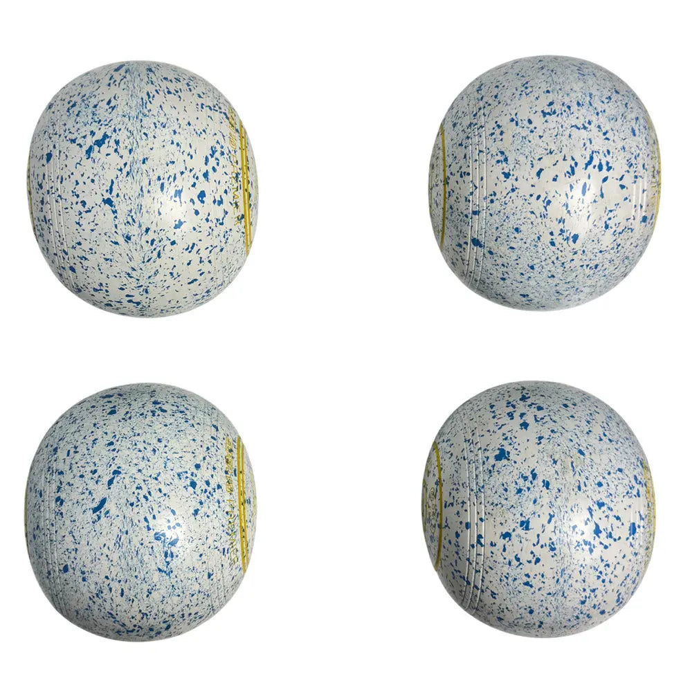 Greenmaster (Pre-Owned) Super 10 Premier Lawn Bowls Size 3 Heavy Non-Gripped - White/Blue - AD9694A Greenmaster