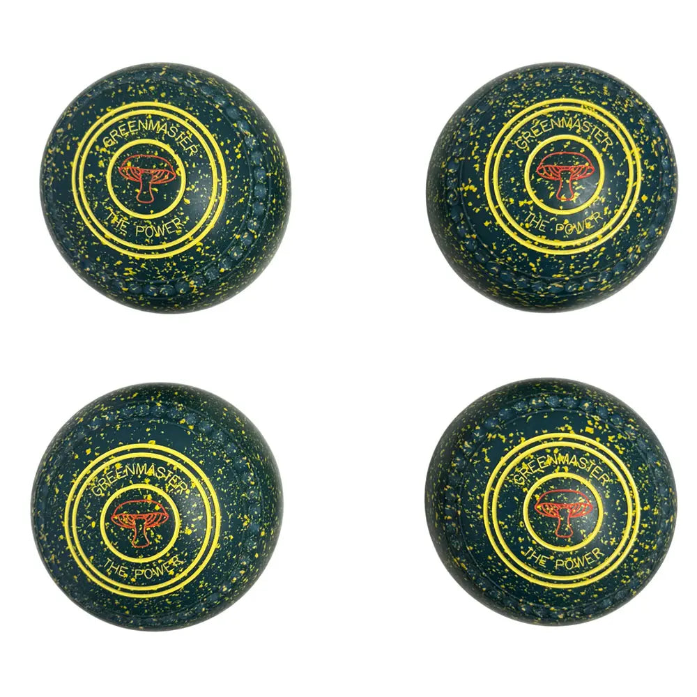 Greenmaster (Pre-Owned) The Power Lawn Bowls Size 3 Heavy Gripped Green/Yellow - K269871 - Bowls City