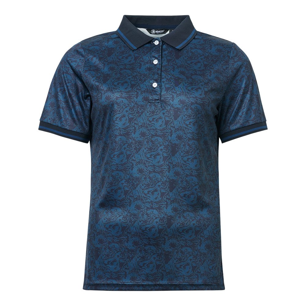 Abacus Womens Short Sleeve Cherry Polo - Blue