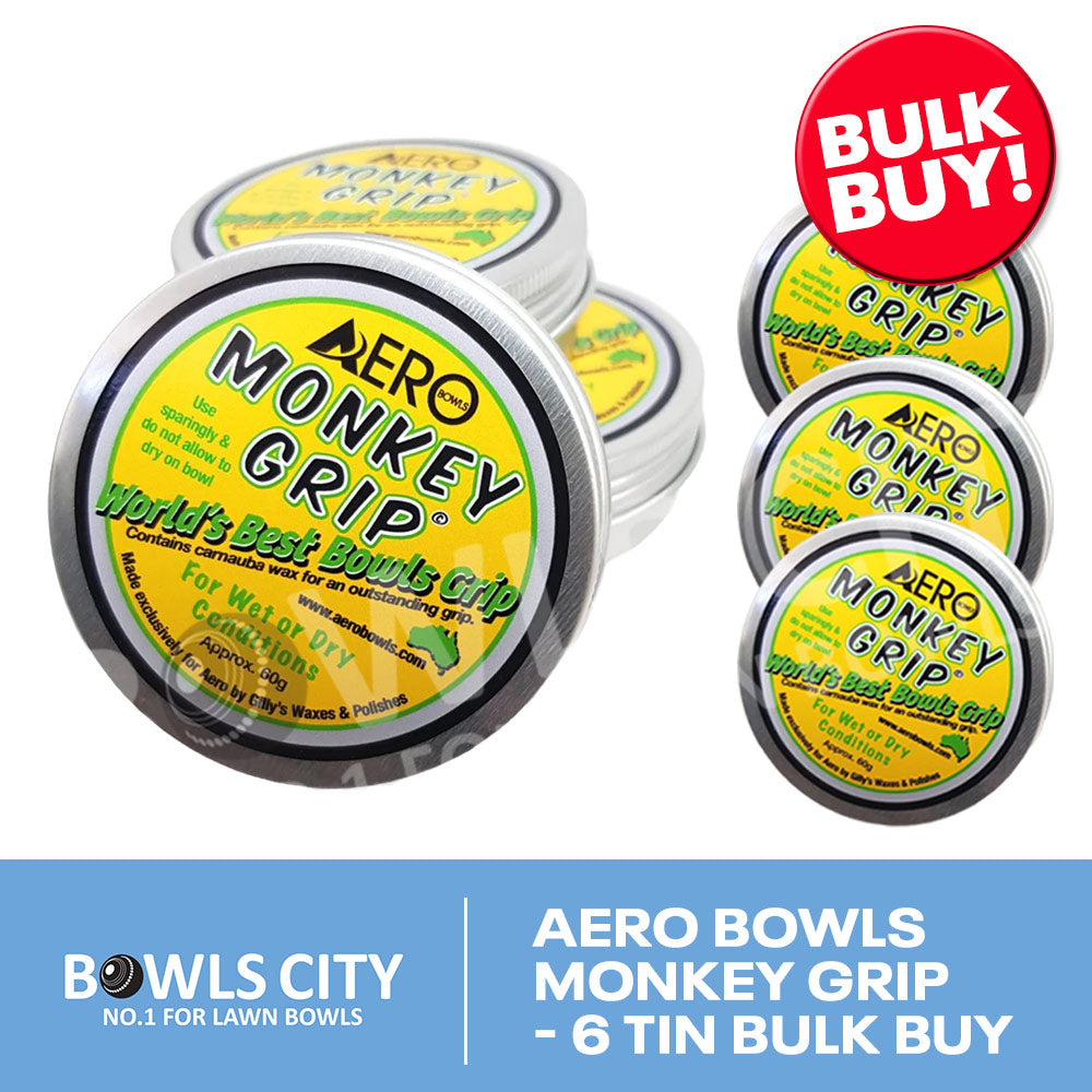 Aero Bowls Monkey Grip - 6 Tin Bulk Buy