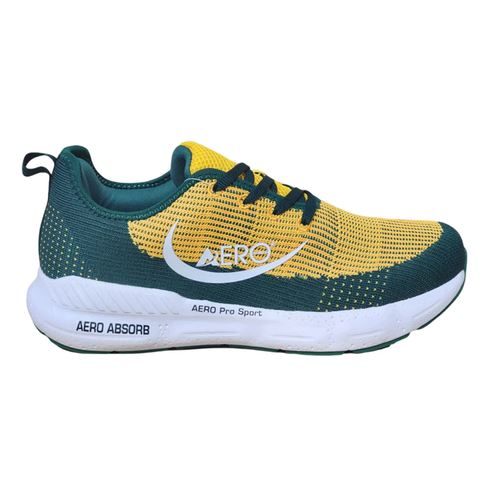 Aero Bowls Utopia Mens Lawn Bowls Shoe - Aussie Green /Gold