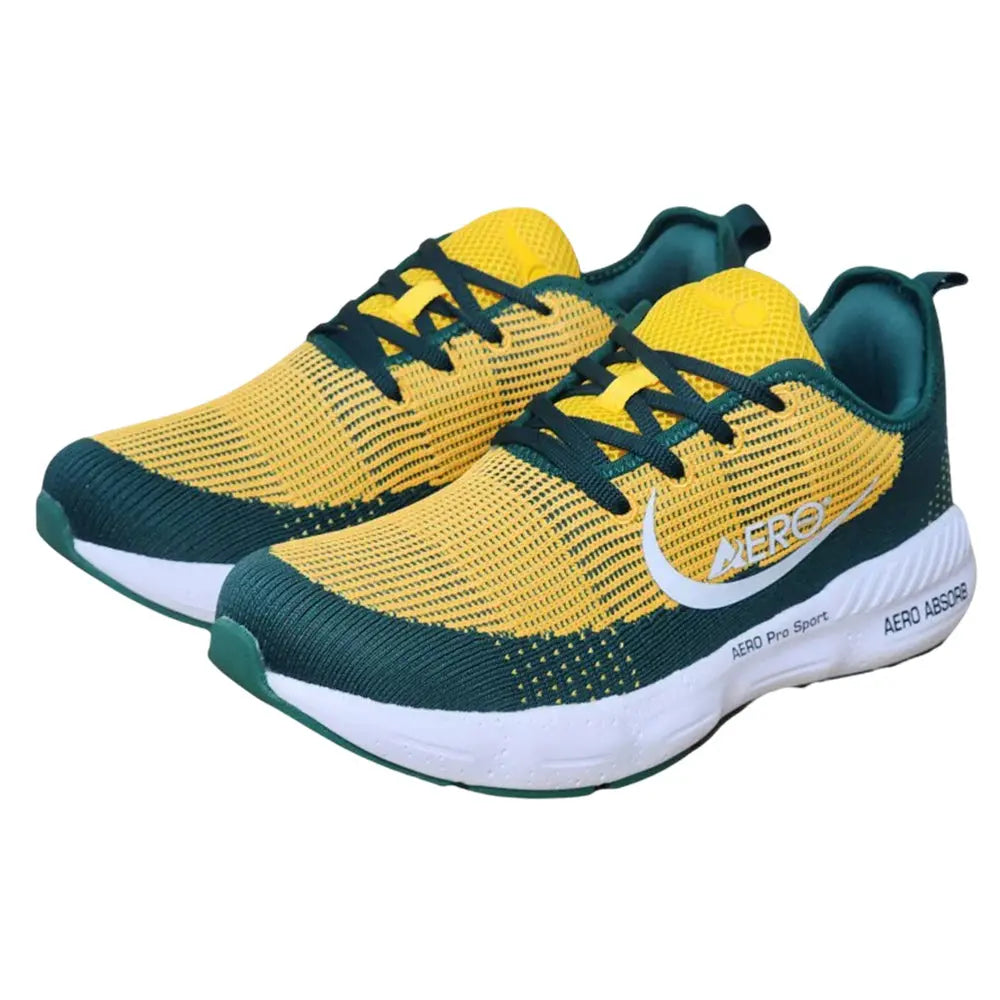 Aero Bowls Utopia Mens Lawn Bowls Shoe - Aussie Green /Gold - Bowls City