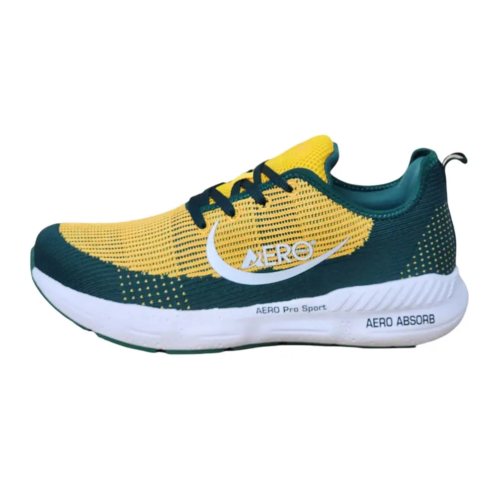 Aero Bowls Utopia Mens Lawn Bowls Shoe - Aussie Green /Gold - Bowls City