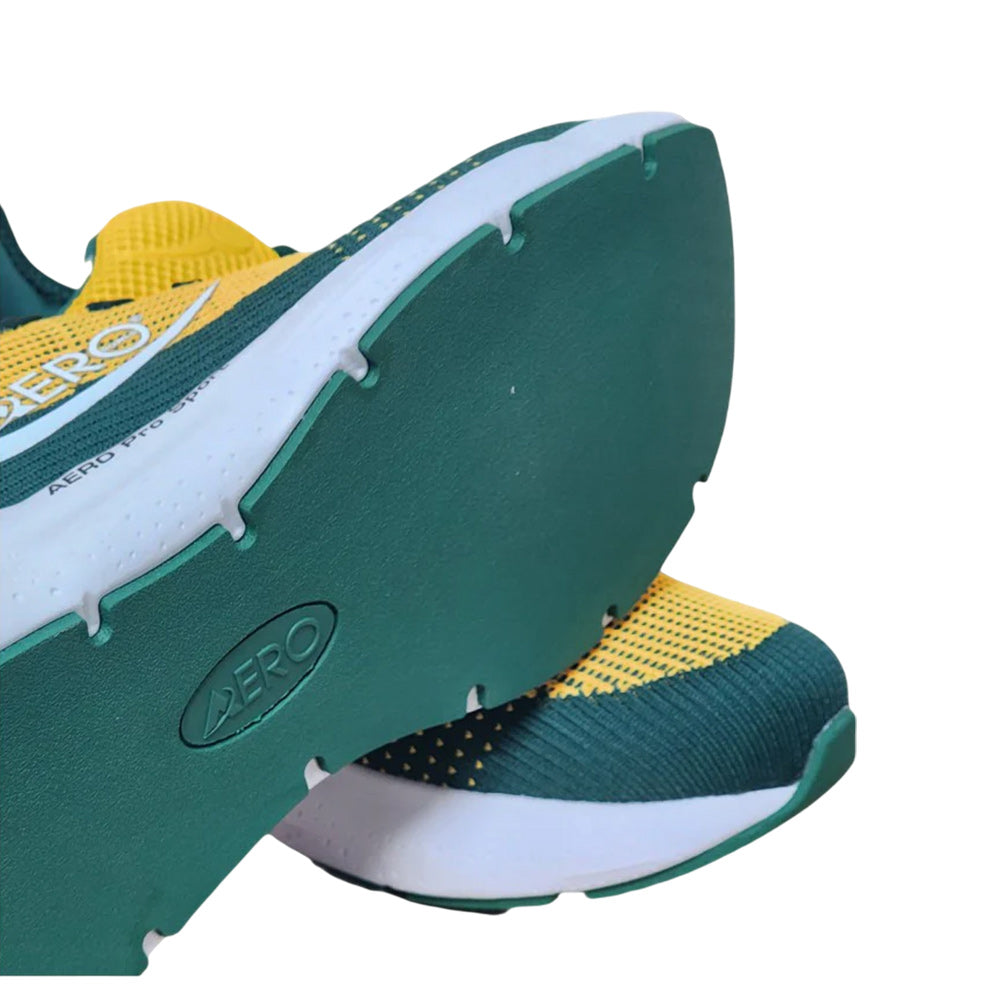 Aero Bowls Utopia Mens Lawn Bowls Shoe - Aussie Green /Gold