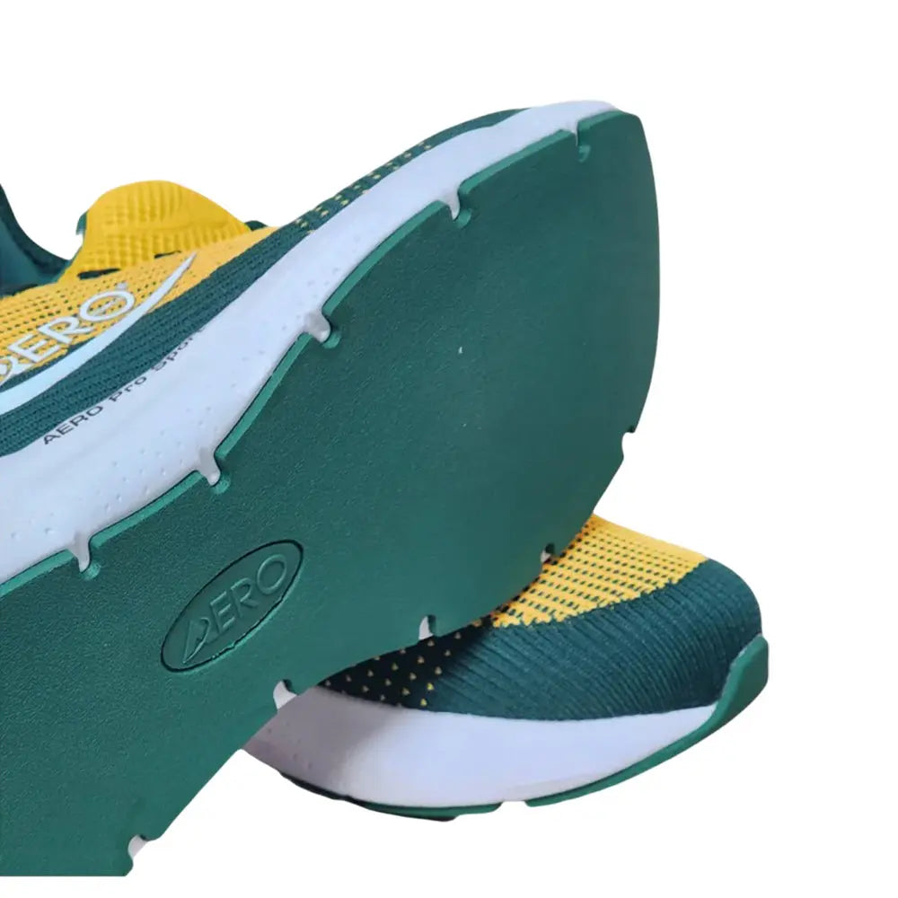 Aero Bowls Utopia Mens Lawn Bowls Shoe - Aussie Green /Gold - Bowls City