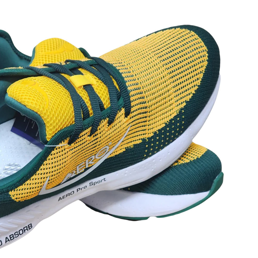 Aero Bowls Utopia Mens Lawn Bowls Shoe - Aussie Green /Gold