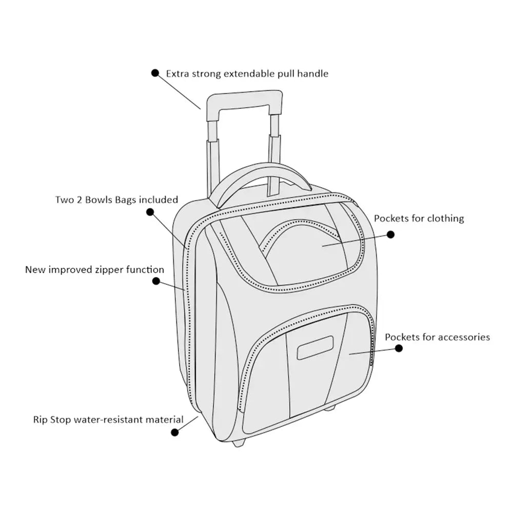 Aero Comfitpro CX Ultraglide Lawn Bowls Trolley Bag - Bowls City