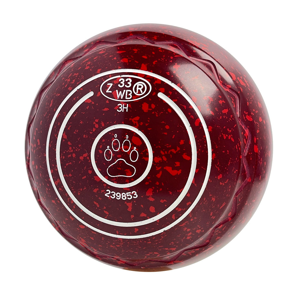 Aero Dynamic Lawn Bowls 3 Heavy Z-Scoop Maroon - 239853