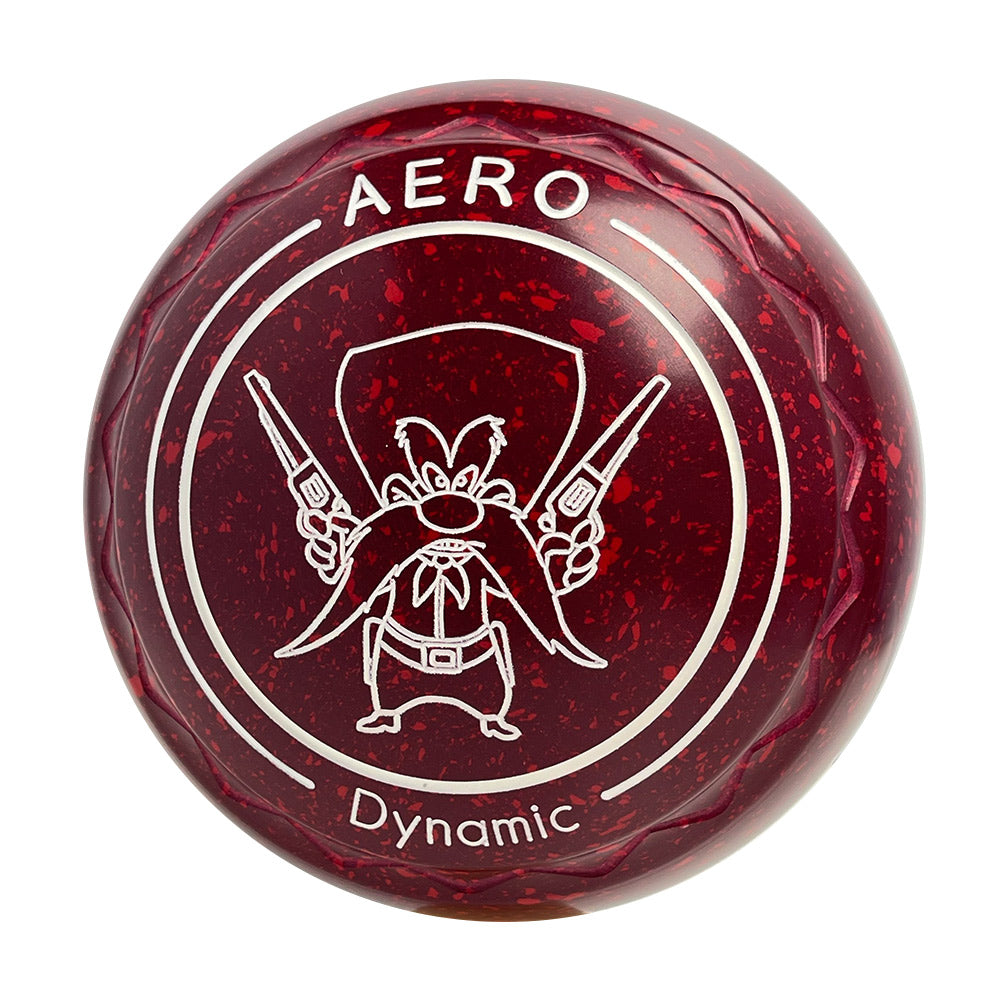 Aero Dynamic Lawn Bowls 3.5 Heavy Z-Scoop Maroon Red - 233034