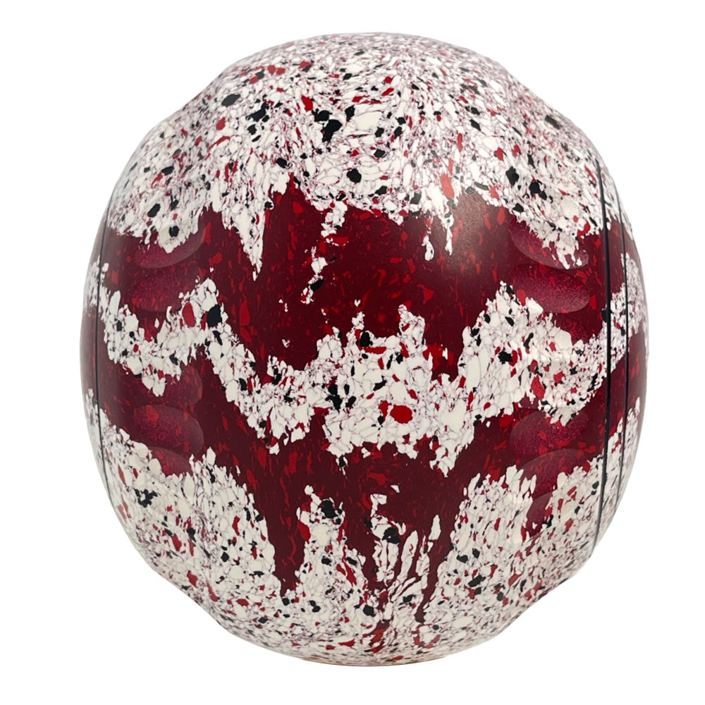 Aero Optima Lawn Bowls 2 Heavy Enhance Grip Snow/Maroon Swirl - 239463