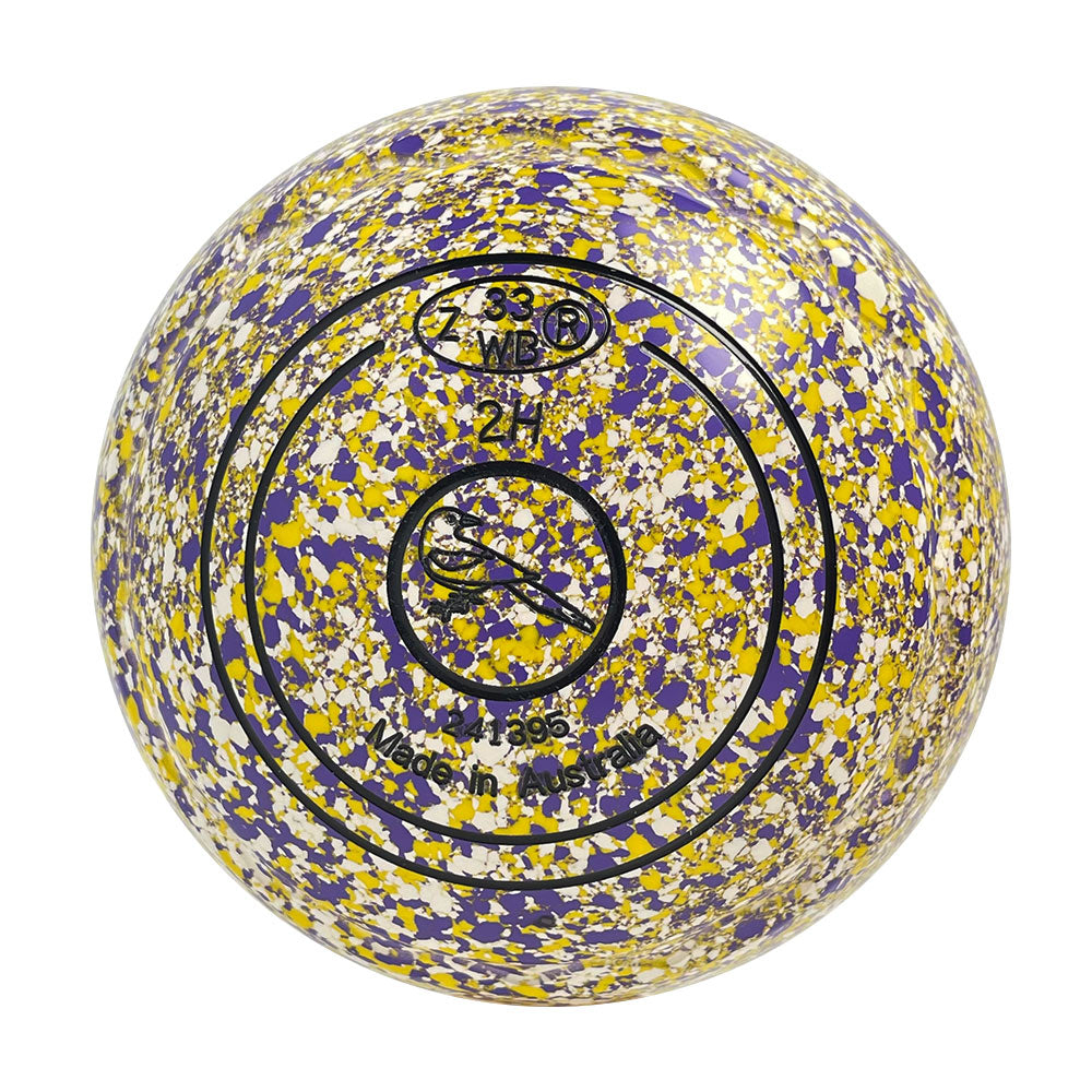 Aero Optima Lawn Bowls 2 Heavy Z-Scoop Iris - 241395