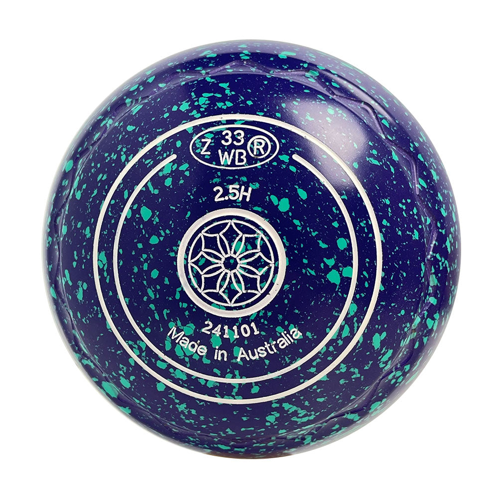 Aero Optima Lawn Bowls 2.5 Heavy Z-Scoop Grape - 241101