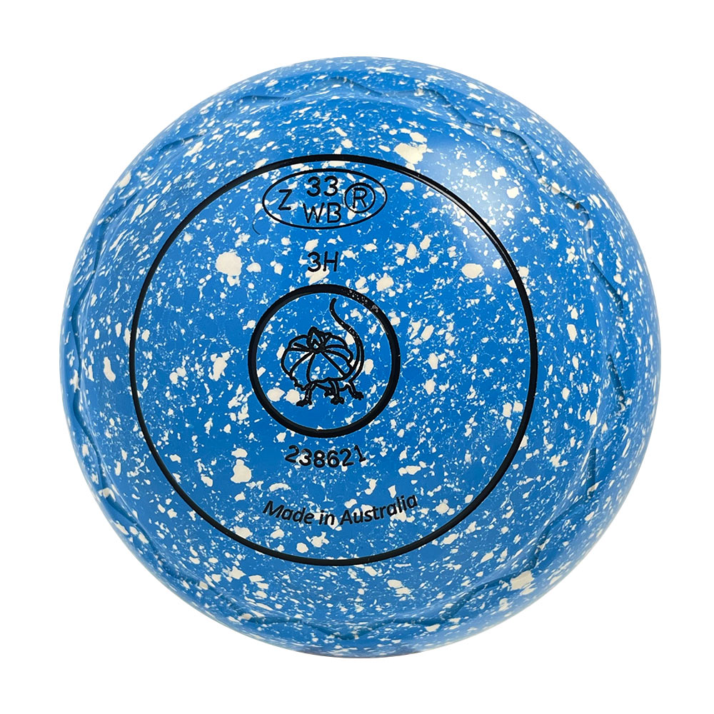 Aero Optima Lawn Bowls 3 Heavy Z-Scoop Azure - 238621
