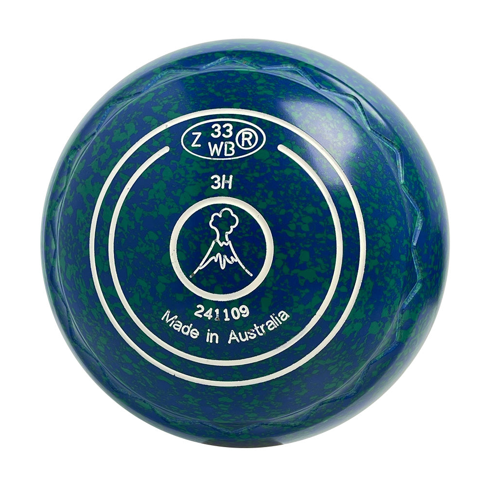 Aero Optima Lawn Bowls 3 Heavy Z-Scoop Aqua - 241109