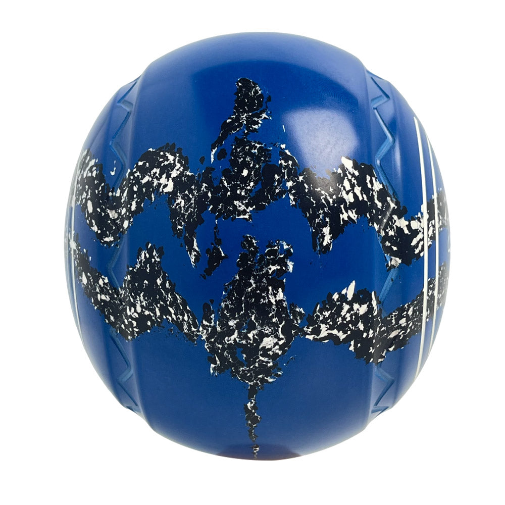 Aero Optima Lawn Bowls 4 Heavy Z-Scoop Blue/Onyx Swirl - 240815