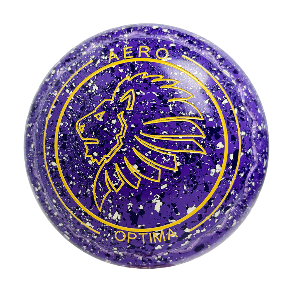 Aero Optima Lawn Bowls 1.5 Heavy Z-Scoop Rain - 240652