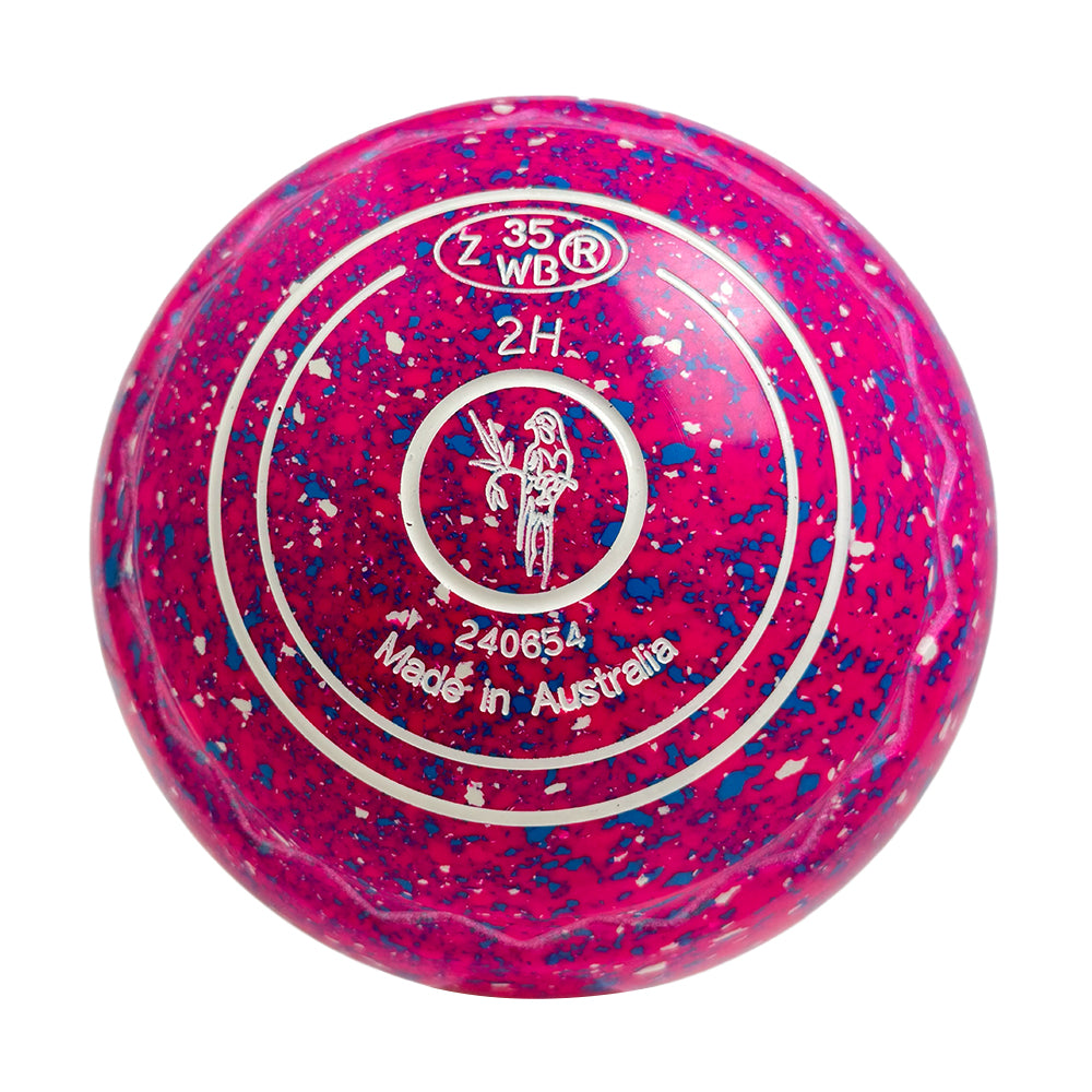 Aero Optima Lawn Bowls 2 Heavy Z-Scoop Raspberry - 240654