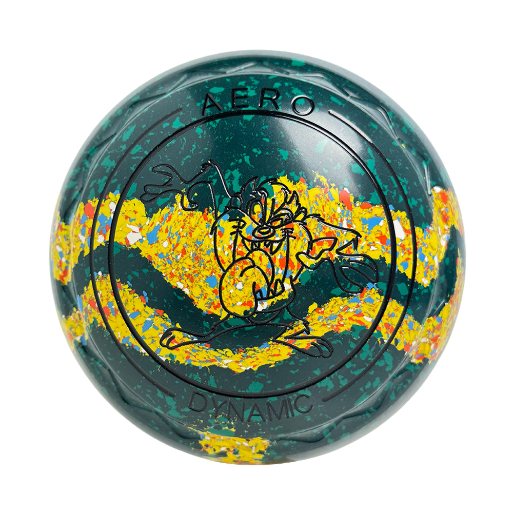 Aero Dynamic Lawn Bowls 3 Heavy Z-Scoop Emerald/Nugget Swirl - 240932
