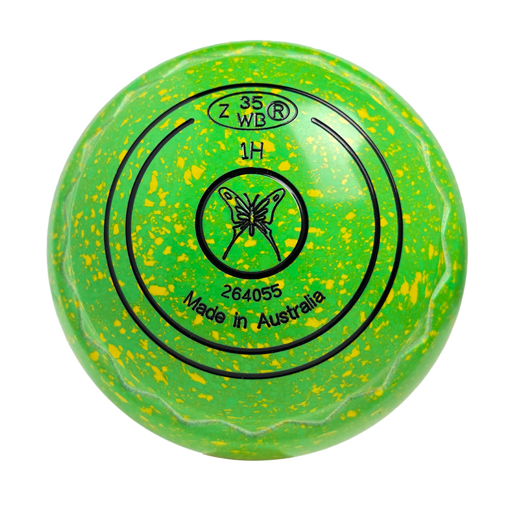 Aero Optima Lawn Bowls 1 Heavy Z-Scoop Lime - 264055