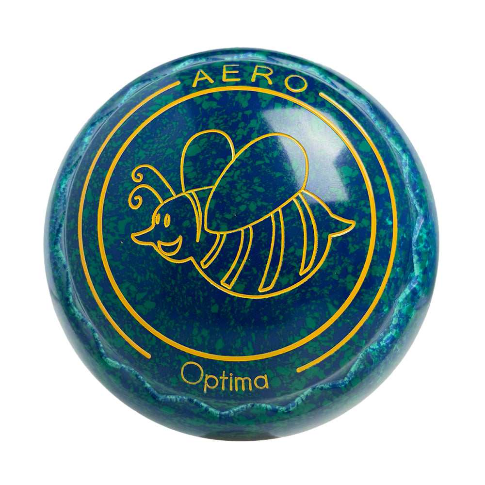 Aero Optima Lawn Bowls 1 Heavy Z-Scoop Aqua - 264115