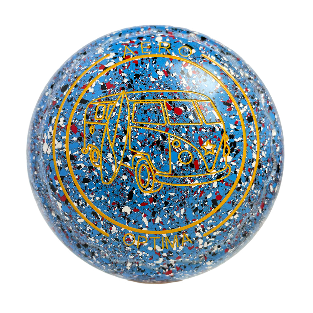 Aero Optima Lawn Bowls 3 Heavy Z-Scoop Cornflower - 264119