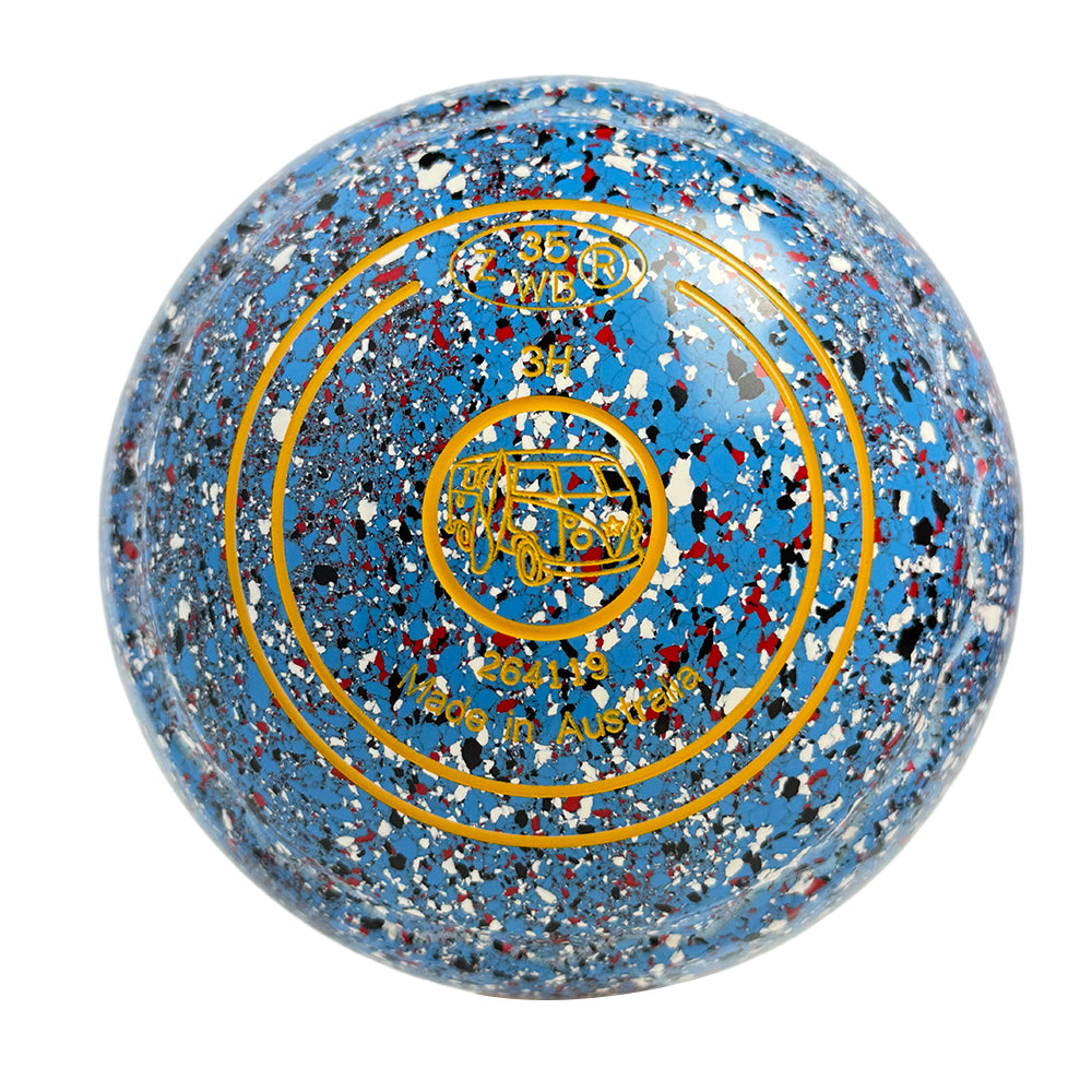 Aero Optima Lawn Bowls 3 Heavy Z-Scoop Cornflower - 264119