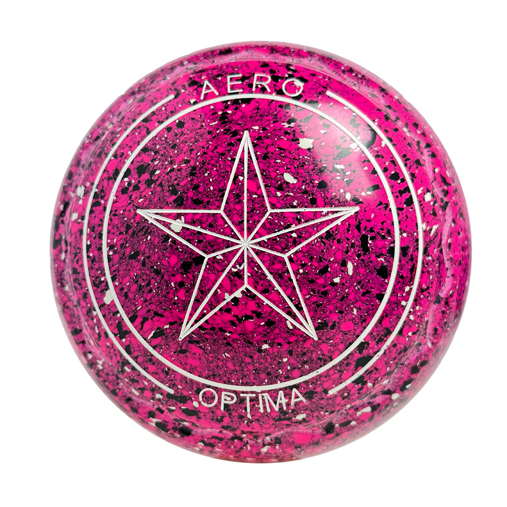 Aero Optima Lawn Bowls 2 Heavy Z-Scoop Fuschia - 264131