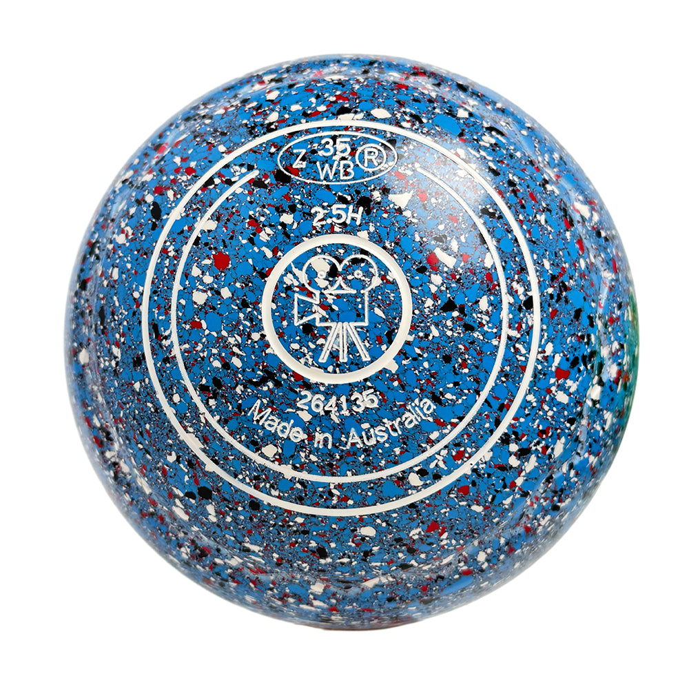 Aero Optima Lawn Bowls 2.5 Heavy Z-Scoop Cornflower - 264135