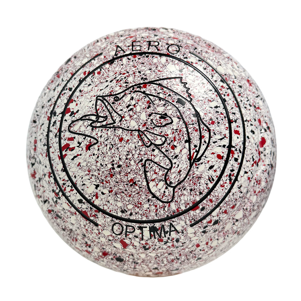 Aero Optima Lawn Bowls 3 Heavy Z-Scoop Snow - 264139