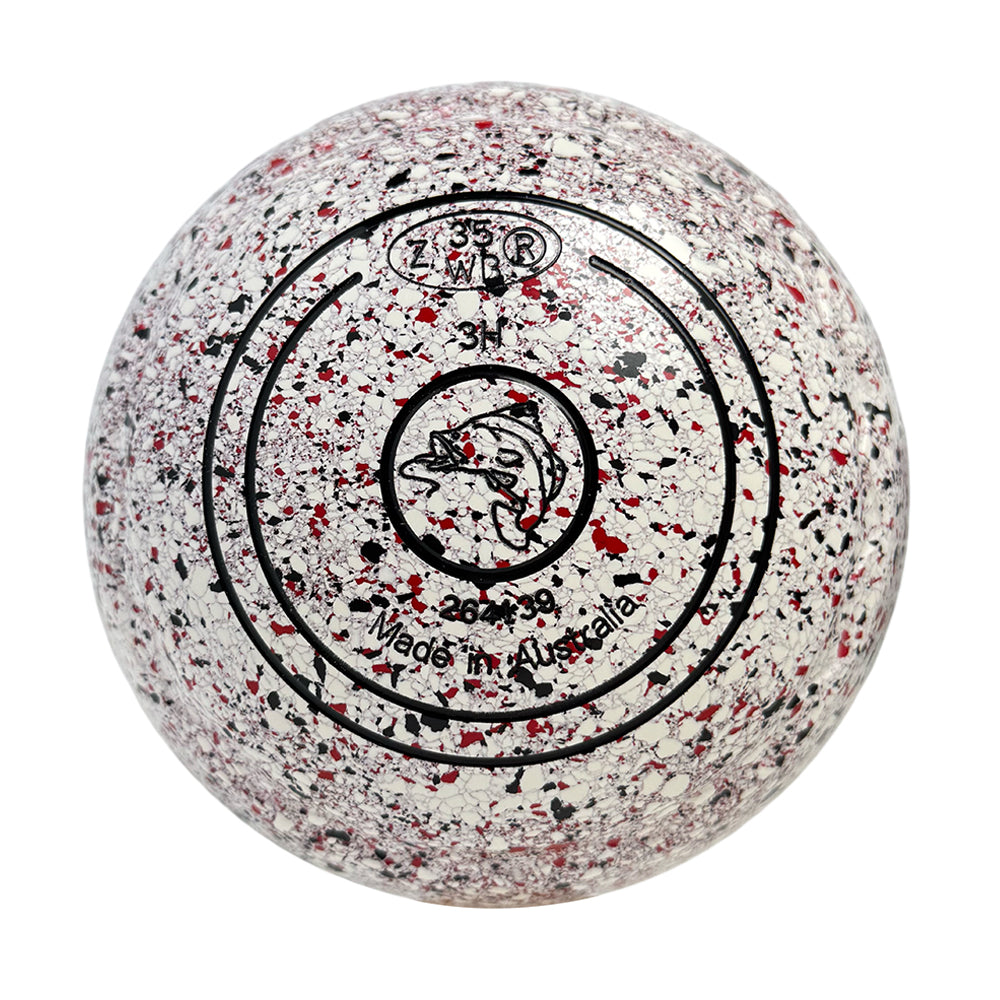 Aero Optima Lawn Bowls 3 Heavy Z-Scoop Snow - 264139