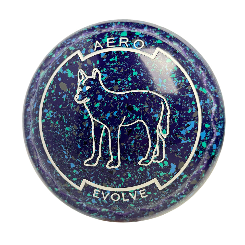 Aero Evolve Lawn Bowls 2 Heavy Z-Scoop Purple Sky -  264149