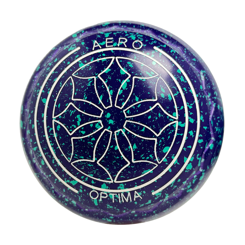 Aero Optima Lawn Bowls 2.5 Heavy Z-Scoop Grape - 264167