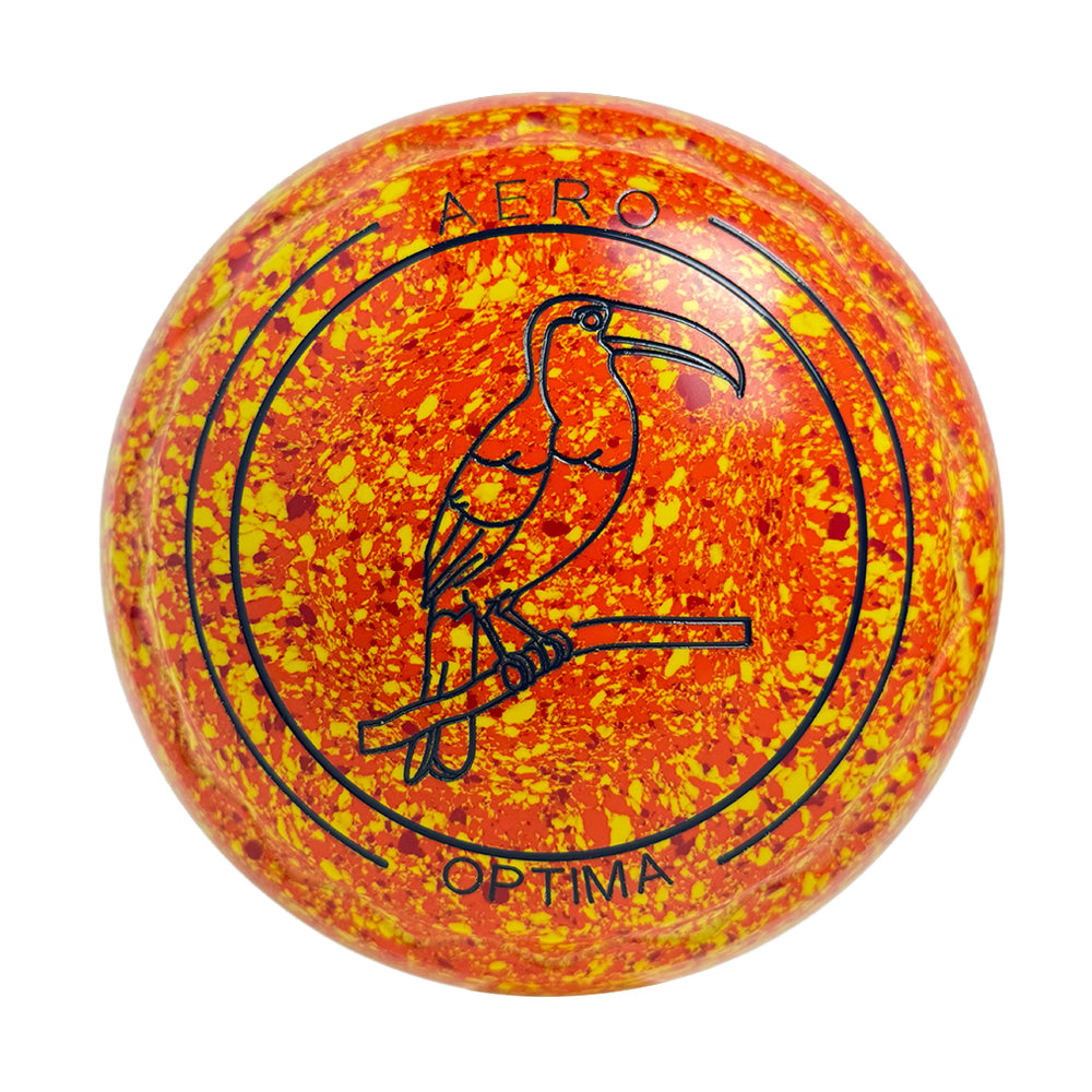 Aero Optima Lawn Bowls 2 Heavy Z-Scoop Sunrise - 264189