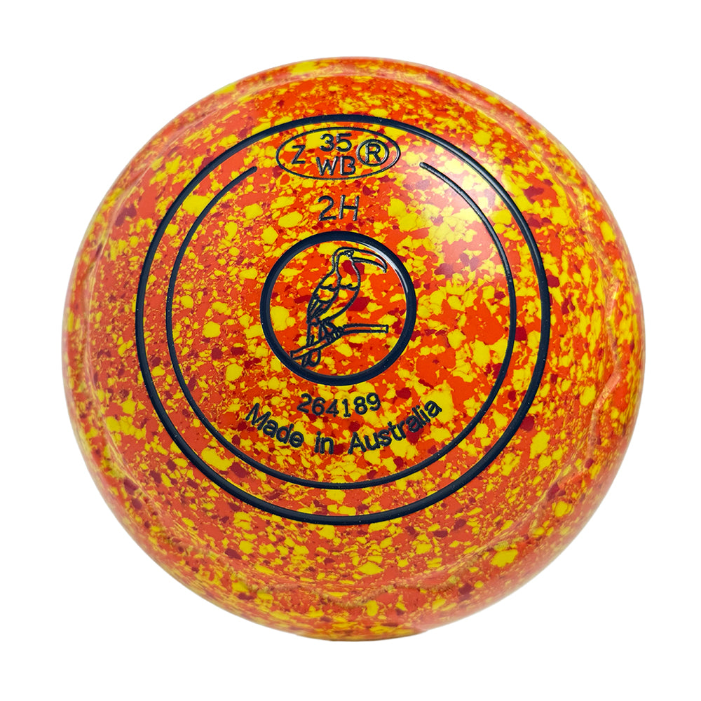 Aero Optima Lawn Bowls 2 Heavy Z-Scoop Sunrise - 264189