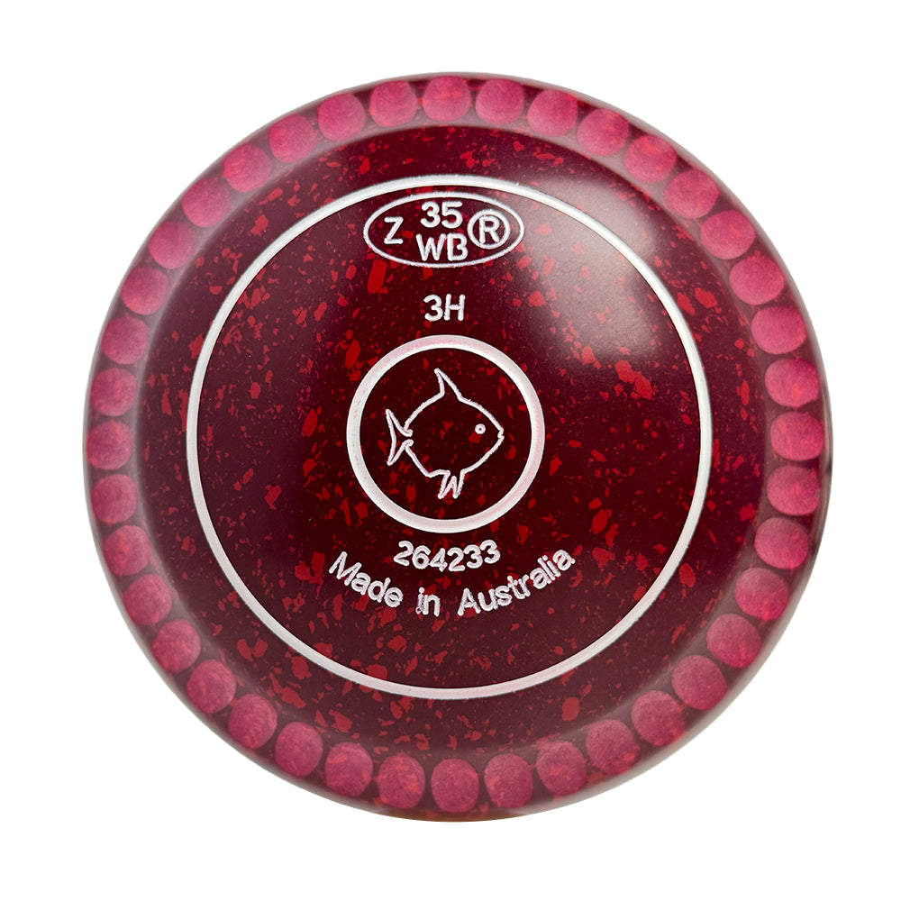 Aero Evolve Lawn Bowls 3 Enhance Maroon Red - 264233